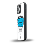 social extrovert back phone cover | glass case for iphone 14 pro max