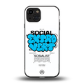 social extrovert back phone cover | glass case for iphone 15