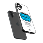 social extrovert back phone cover | glass case for iphone 16 plus