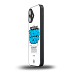 social extrovert back phone cover | glass case for iphone 16