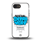 social extrovert back phone cover | glass case for iphone 16e