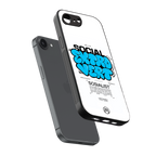 social extrovert back phone cover | glass case for iphone 16e