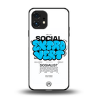 social extrovert back phone cover | glass case for nothing phone 1