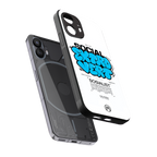 social extrovert back phone cover | glass case for nothing phone 2