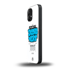 social extrovert back phone cover | glass case for nothing phone 2
