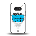 social extrovert back phone cover | glass case for nothing phone 2a