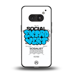 social extrovert back phone cover | glass case for nothing phone 2a