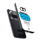 social extrovert back phone cover | glass case for nothing phone 2a