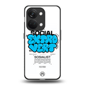 social extrovert back phone cover | glass case for oneplus nord 3