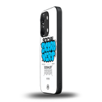 social extrovert back phone cover | glass case for oneplus nord 3