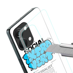 social extrovert back phone cover | glass case for oneplus nord 3