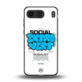 social extrovert back phone cover | glass case for oneplus nord 4