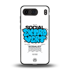 social extrovert back phone cover | glass case for oneplus nord 4