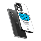 social extrovert back phone cover | glass case for oneplus nord ce 3