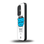 social extrovert back phone cover | glass case for oneplus nord ce 3