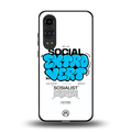 social extrovert back phone cover | glass case for oneplus nord ce 4 lite