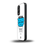 social extrovert back phone cover | glass case for oneplus nord ce 4 lite