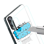 social extrovert back phone cover | glass case for oneplus nord ce 4 lite
