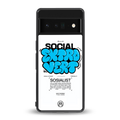 social extrovert back phone cover | glass case for google pixel 6 pro