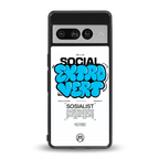 social extrovert back phone cover | glass case for google pixel 7 pro