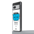 social extrovert back phone cover | glass case for Google Pixel 7