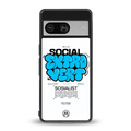 social extrovert back phone cover | glass case for Google Pixel 8