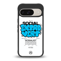 social extrovert back phone cover | glass case for google pixel 9