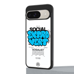 social extrovert back phone cover | glass case for google pixel 9