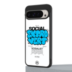 social extrovert back phone cover | glass case for google pixel 9 pro xl