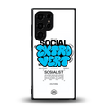 social extrovert back phone cover | glass case for samsung galaxy s23 ultra