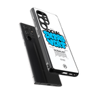 social extrovert back phone cover | glass case for samsung galaxy s25 ultra