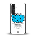social extrovert back phone cover | glass case for samsung galaxy s24