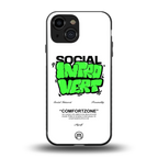 social introvert back phone cover | glass case for iphone 13 mini