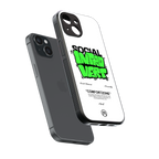 social introvert back phone cover | glass case for iphone 13 mini