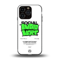 social introvert back phone cover | glass case for iphone 13 pro