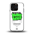 social introvert back phone cover | glass case for iphone 13 pro