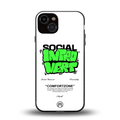social introvert back phone cover | glass case for iphone 13