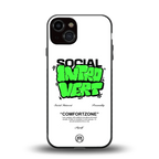 social introvert back phone cover | glass case for iphone 13