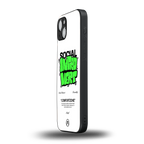 social introvert back phone cover | glass case for iphone 14