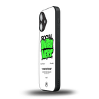 social introvert back phone cover | glass case for iphone 16