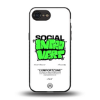 social introvert back phone cover | glass case for iphone 16e