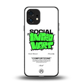 social introvert back phone cover | glass case for nothing phone 1
