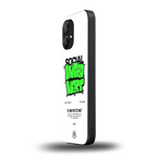 social introvert back phone cover | glass case for nothing phone 1