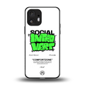 social introvert back phone cover | glass case for nothing phone 2
