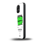 social introvert back phone cover | glass case for nothing phone 2
