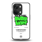 social introvert back phone cover | glass case for oneplus nord 3