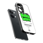 social introvert back phone cover | glass case for oneplus nord 3
