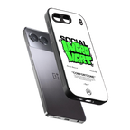social introvert back phone cover | glass case for oneplus nord 4