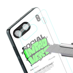 social introvert back phone cover | glass case for oneplus nord 4