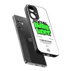 social introvert back phone cover | glass case for oneplus nord ce 3